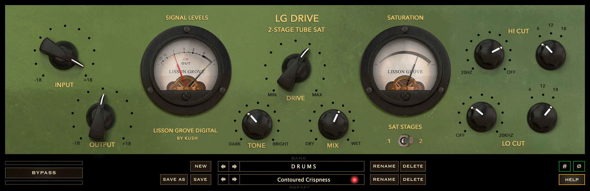 电子管饱和&失真效果器！Kush Audio LG Drive v1.0.0 WIN版