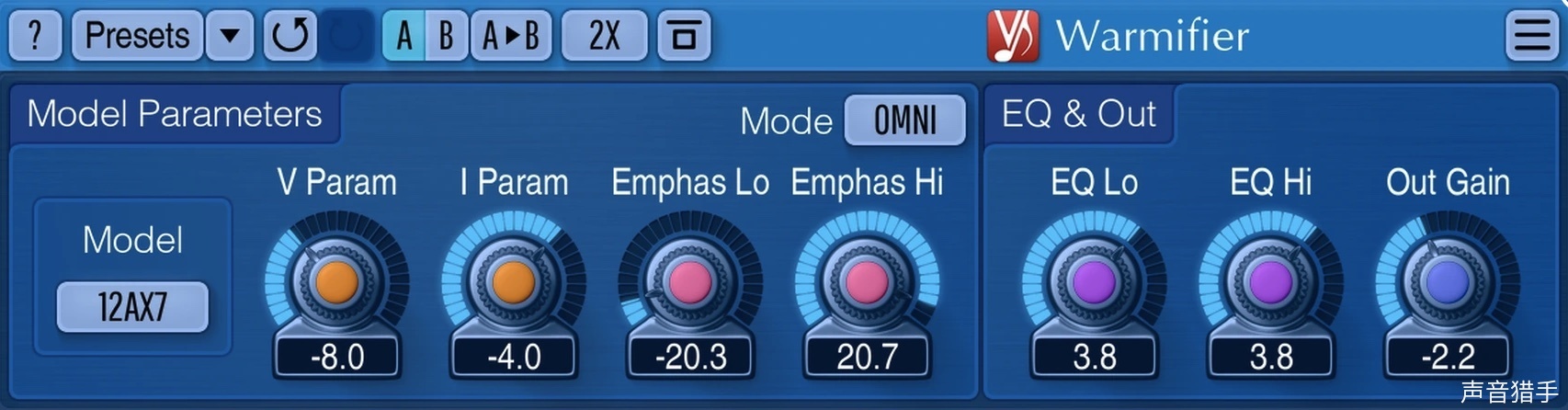 电子管声音暖化效果器 Voxengo Warmifier Tube Enhancer v2.7 WiN