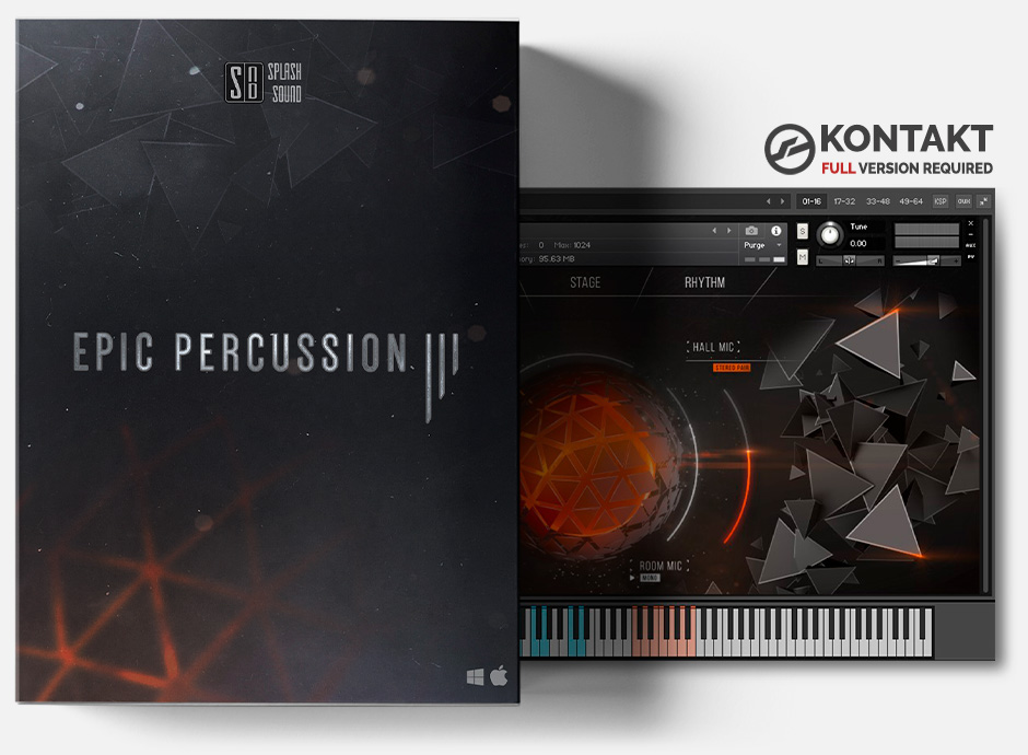 史诗级打击乐大鼓音色库！Splash Sound Epic Percussion 3 KONTAKT