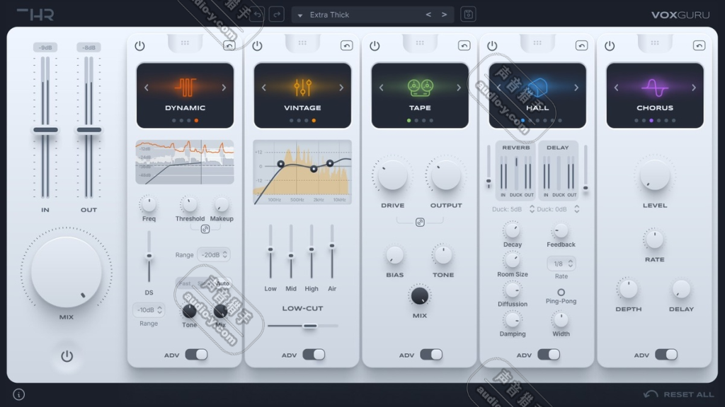 零延迟终极人声一站式混音插件!THR VoxGuru v1.0.0 R2 WIN版