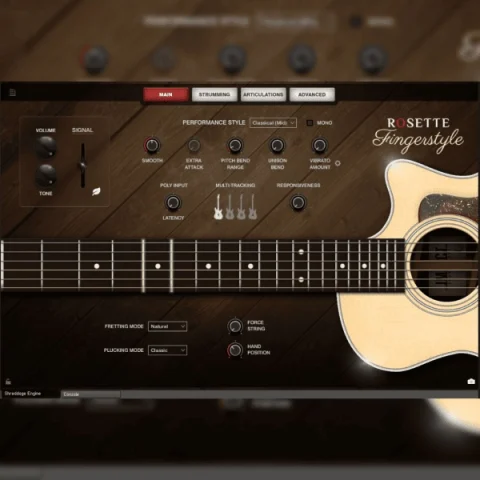 泰勒414ce原声吉他音色库！Impact Soundworks Rosette Fingerstyle KONTAKT