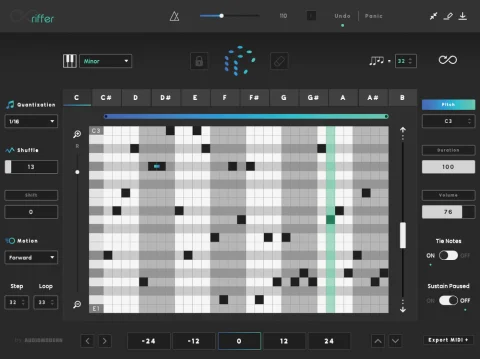 创意自动音序器 Audiomodern Riffer v. 3.1.1 WiN