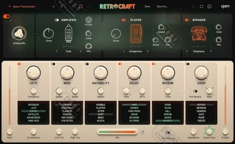 创意复古效果器插件！UJAM RETROCRAFT v1.0.0 WIN&MAC
